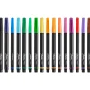 Sharpie® Porous Art Pens, Fine Point, 0.4 mm, Black Barrel, Assorted Ink Colors, Pack Of 24