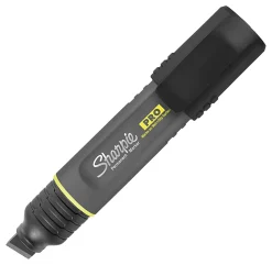 Sharpie® PRO Permanent Marker, Chisel Tip, Extra Large, Black/Gray Barrel, Black Ink