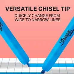 Sharpie® Retractable Highlighters, Fluorescent Yellow, Pack Of 12