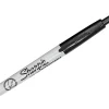 Sharpie® Retractable Permanent Markers, Ultra-Fine Point, Black, Pack Of 3 Markers