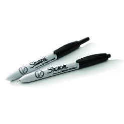 Sharpie® Retractable Permanent Markers, Ultra-Fine Point, Black, Pack Of 12