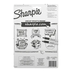 Sharpie® Retractable Permanent Markers, Ultra-Fine Point, Assorted, Pack Of 8