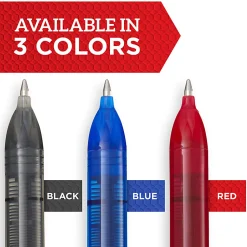 Sharpie® Roller Pens, Arrow Point, 0.7 mm, Black Barrel, Blue Ink, Pack Of 12 Pens