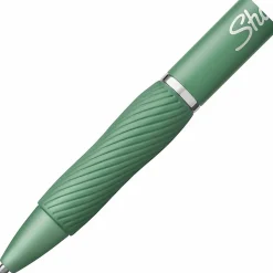 Sharpie S-Gel Fashion Barrel Gel Pens, Medium Point, 0.7 mm, Green Barrels, Black Ink, Pack Of 4 Pens