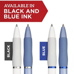 Sharpie® S-Gel Fashion Barrel Gel Pens, Medium Point, 0.7 mm, Blue Barrel, Black Ink, Pack Of 4 Pens