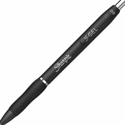 Sharpie S-Gel, Gel Pens, Fine Point (0.5mm), Black Ink Gel Pen, 12 Count