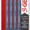 Sharpie S-Gel, Gel Pens, Medium Point (0.7mm), Moonlit Midnight Barrel, Black Ink, 4 Count