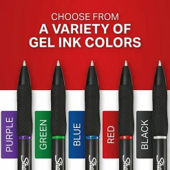 Sharpie® S-Gel, Gel Pens, Medium Point (0.7mm), Black Ink Gel Pen, With Canister, 36 Count