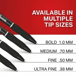 Sharpie® S-Gel, Gel Pens, Medium Point (0.7mm), Black Ink Gel Pen, With Canister, 36 Count