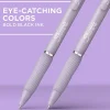 Sharpie® S-Gel, Gel Pens, Medium Point (0.7mm), Violet Barrel, Black Ink, 4 Count