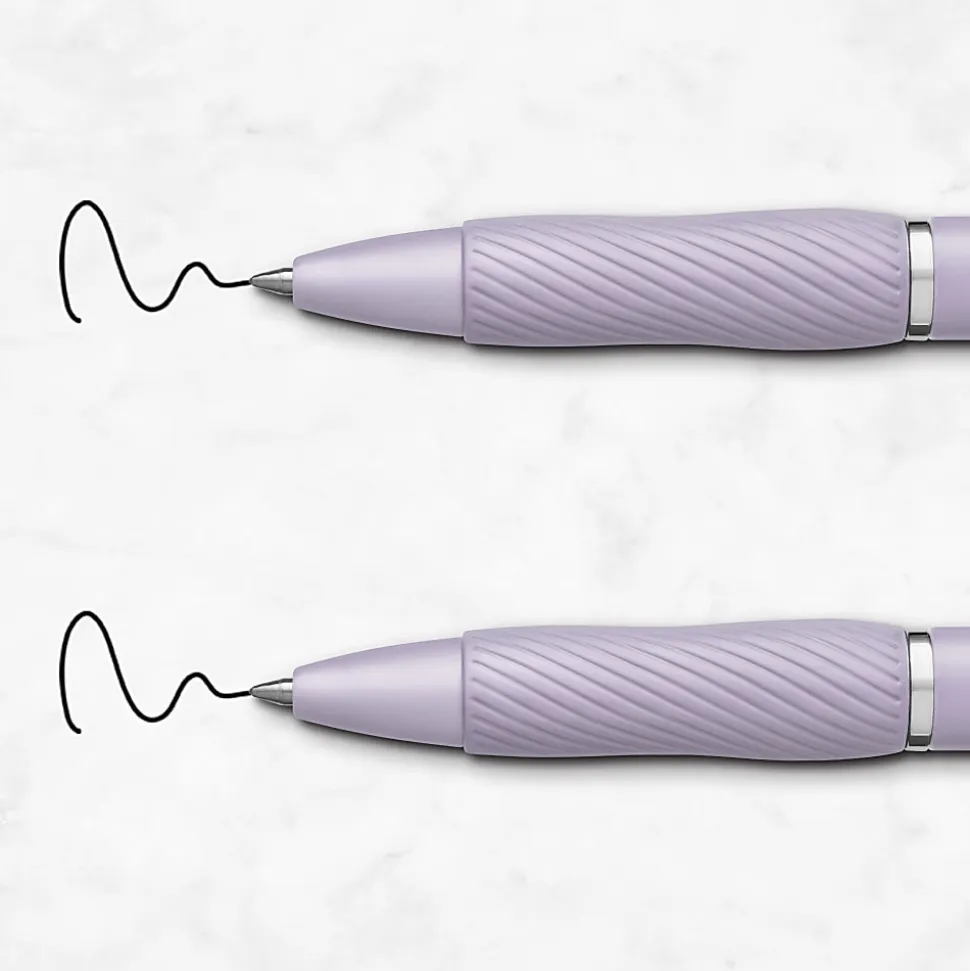 Sharpie® S-Gel, Gel Pens, Medium Point (0.7mm), Violet Barrel, Black Ink, 4 Count