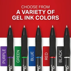 Sharpie® S-Gel Pen Refills, Medium Point, 0.7 mm, Black Ink, Pack Of 2 Refills
