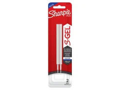 Sharpie® S-Gel Pen Refills, Medium Point, 0.7 mm, Blue Ink, Pack Of 2 Refills