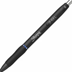Sharpie® S Gel Pens, Bold Point, 1.0 mm, Black/Blue Barrel, Blue Ink, Pack Of 36 Pens