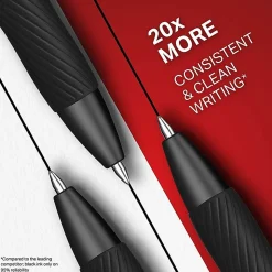 Sharpie® S Gel Pens, Fine Point, 0.5 mm, Black/Red Barrel, Red Ink, Pack Of 12 Pens