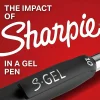 Sharpie® S Gel Pens, Medium Point, 1.0 mm, Black Barrel, Blue Ink, Pack Of 4 Pens