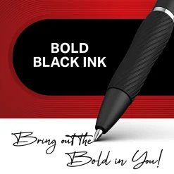Sharpie® S Gel Pens, Medium Point, 0.7 mm, Black Barrel, Black Ink, Pack Of 4 Pens