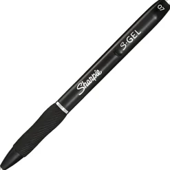 Sharpie® S Gel Pens, Medium Point, 0.7 mm, Black Barrel, Black Ink, Pack Of 4 Pens