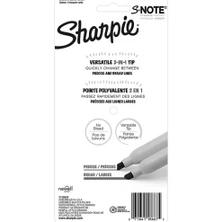 Sharpie® S-Note Highlighters, Chisel Tip, Assorted Ink, White Barrel, Pack Of 6 Highlighters