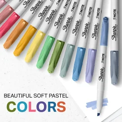 Sharpie® S-Note Highlighters, Chisel Tip, Assorted Ink, White Barrel, Pack Of 6 Highlighters