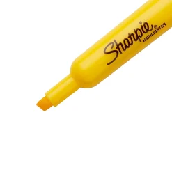 Sharpie® Tank Style Highlighters, Chisel Tip, Yellow, Box of 12