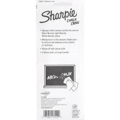 Sharpie® Wet-Erase Chalk Markers, Medium Point, White, Pack Of 2 Markers