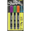 Sharpie® Wet-Erase Chalk Markers, Medium Point, Opaque Barrel, Assorted Ink Colors, Pack Of 3 Markers