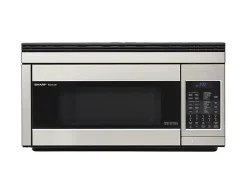 SharpĀ® R1874T 1.1 Cu Ft Over-The-Range Microwave, Stainless Steel