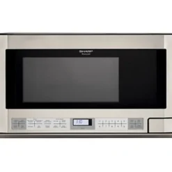 SharpĀ® R1214T 1.5 Cu Ft Over-The-Range Microwave, Stainless Steel