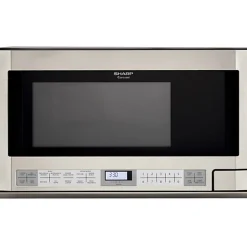 Sharp® R1214T 1.5 Cu Ft Over-The-Range Microwave, Stainless Steel