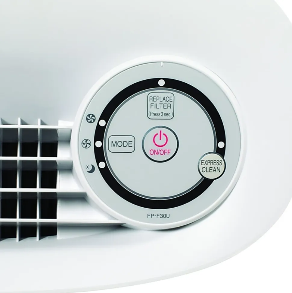 Sharp True HEPA Air Purifier for Small Rooms with Express Clean (FPF30UH) - True HEPA - 143 Sq. ft. - 785.5 gal/min