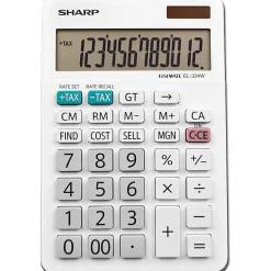 Sharp® White Series Desktop Calculator, EL-334WB