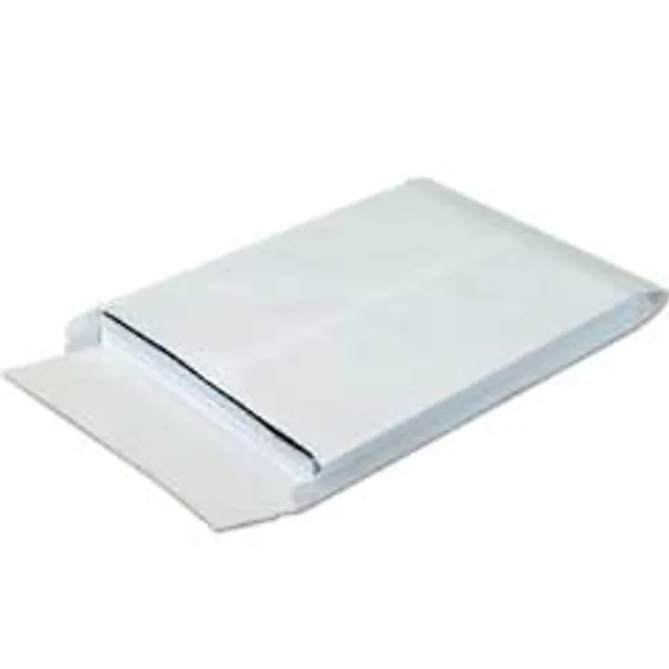 SHIP-LITE® Envelopes, Expandable, 12" x 16" x 2", Side Opening, White, Pack Of 100