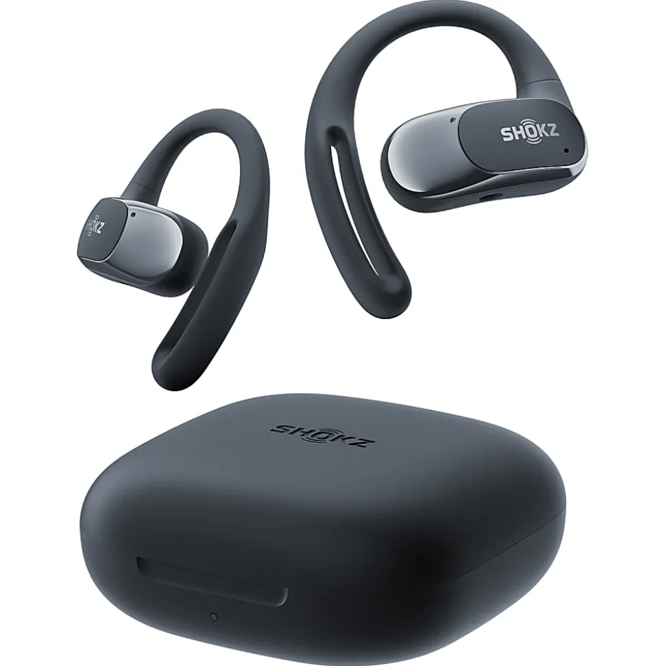 Shokz® OpenFit Air™ True Wireless Bluetooth® Open-Ear Earbuds With Charging Case, Black