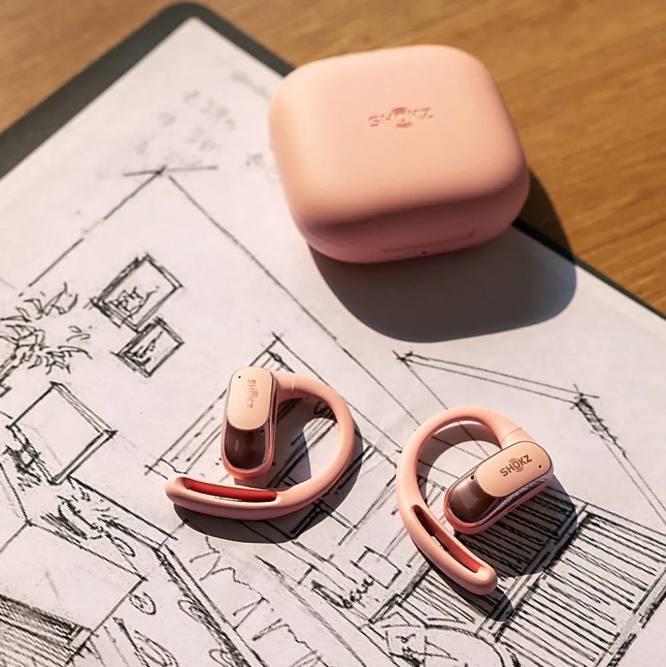 Shokz® OpenFit Air™ True Wireless Bluetooth® Open-Ear Earbuds With Charging Case, Pink