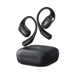 Shokz OpenFit Open-Ear Hook True Wireless Bluetooth Earbuds With Charging Case & Cable, Black, T910-ST-BK-US