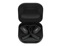 Shokz OpenFit Open-Ear Hook True Wireless Bluetooth Earbuds With Charging Case & Cable, Black, T910-ST-BK-US