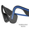 Shokz OpenMove Behind The Ear Headphones With Mic And Bluetooth, Blue