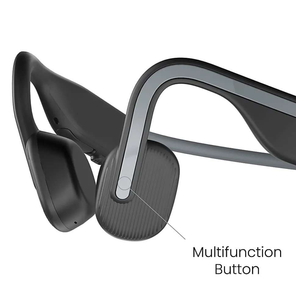 Shokz OpenMove Bone Conduction Open Ear Headphones, Gray