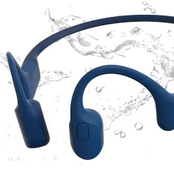 Shokz® OpenRun Bone-Conduction Open-Ear Sport Headphones With Microphones, Blue
