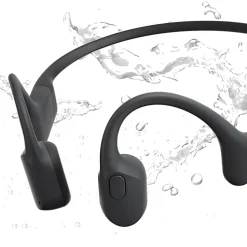 Shokz® OpenRun Bone-Conduction Open-Ear Sport Headphones With Microphones, Black