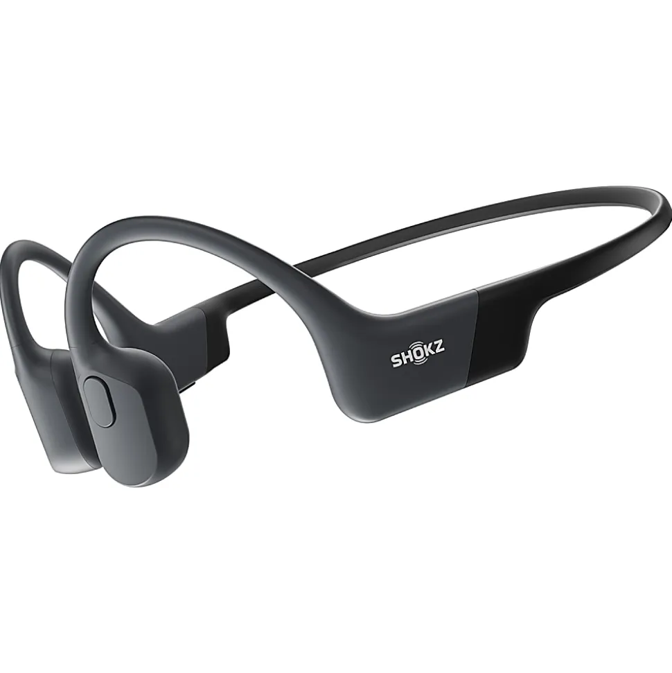 Shokz® OpenRun Bone-Conduction Open-Ear Sport Headphones With Microphones, Black