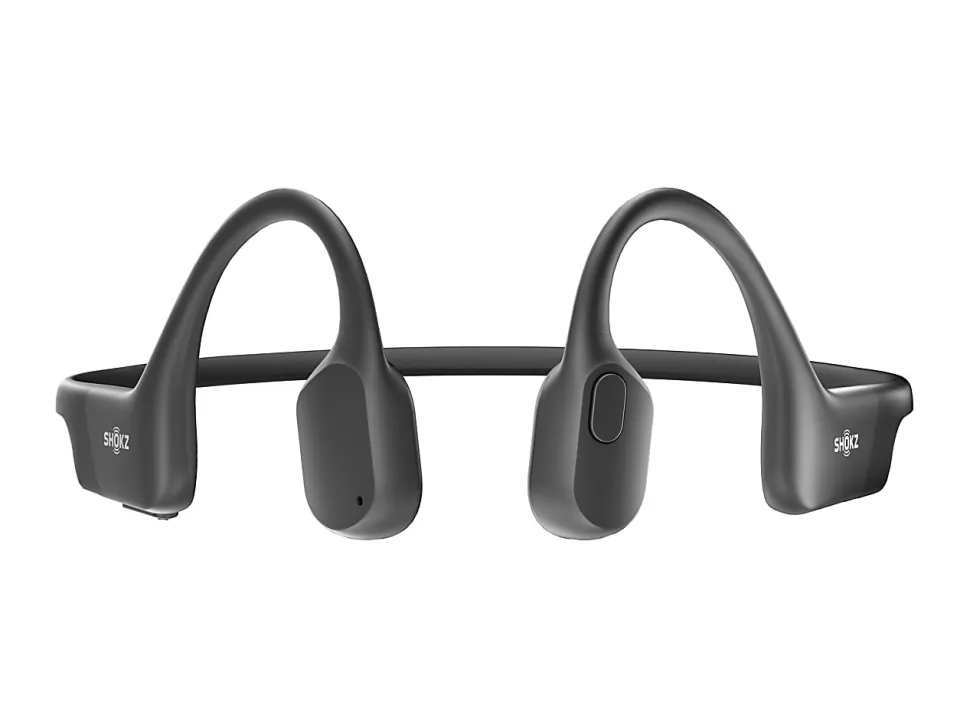 Shokz® OpenRun Mini Bone-Conduction Open-Ear Sport Headphones With Microphones, Black
