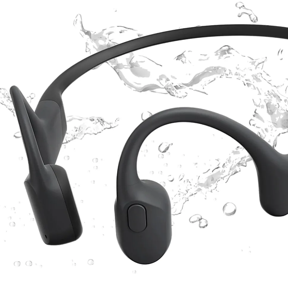 Shokz® OpenRun Mini Bone-Conduction Open-Ear Sport Headphones With Microphones, Black