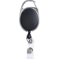 SICURIX Quick Clip ID Card Reel, Black, 1 Each