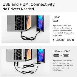 SideTrak® Solo Pro 15.8” Full HD LED IPS Monitor, HDR, Portable, Freestanding, USB/HDMI Connectivity