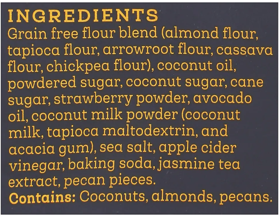 Siete Grain-Free Fresas Con Crema Strawberry Cookies, 4.5 Oz, Total Qty 10