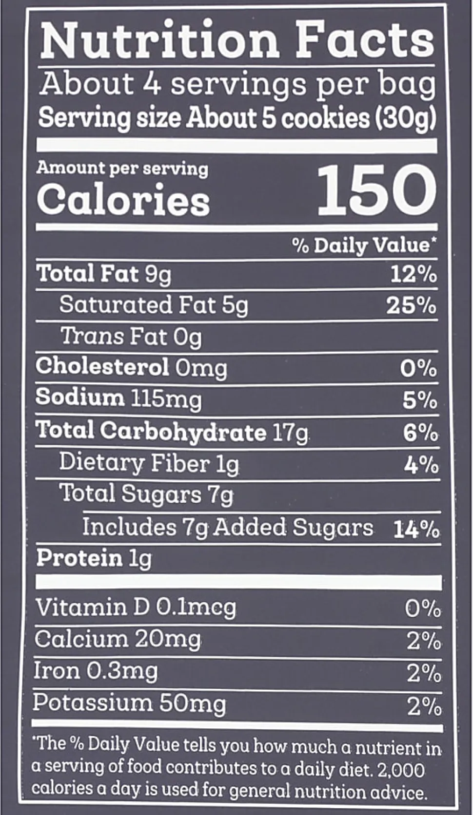 Siete Grain-Free Mexican Vanilla Chocolate Chip Cookies, 4.5 Oz, Total Qty 10