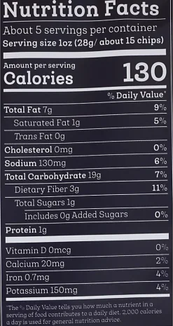 Siete Tortilla Chips, Lime, 5 Oz, Total Qty 12