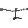 SIIG Articulated Freestanding Triple Monitor Desk Stand - 13"-27" - Up to 27" Screen Support - 51 lb Load Capacity - CEMT1V12S1